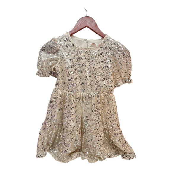 Cat & Jack Other - Cat & Jack Sparkling Shimmering Sequin puffer sleeve Dress Size: M (8)